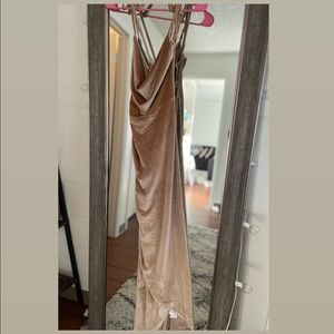 Shein back lace up dress